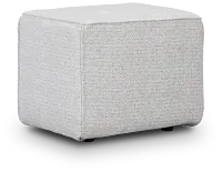 Zeta Light Blue Accent Pouf