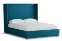 Captiva Joya Teal 60" Upholstered Shelter Bed
