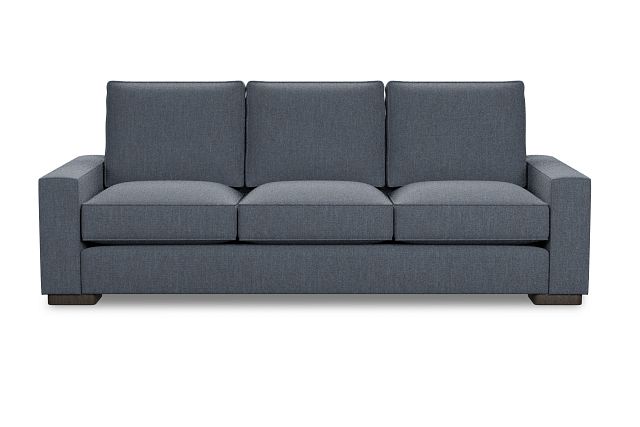 Edgewater Victory Dark Blue 96" Sofa W/ 3 Cushions (3)