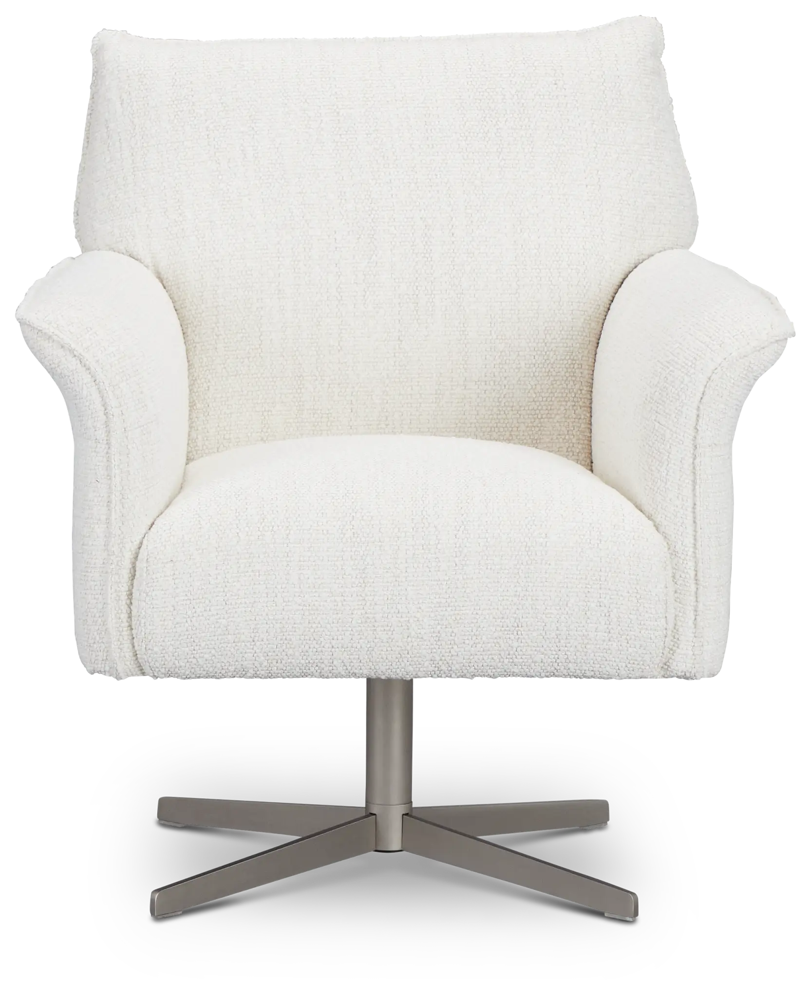 Imani White Fabric Swivel Accent Chair Imani White Fabric Swivel Accent Chair