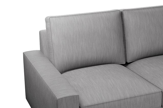 Edgewater Revenue Gray Small Two-arm Sectional