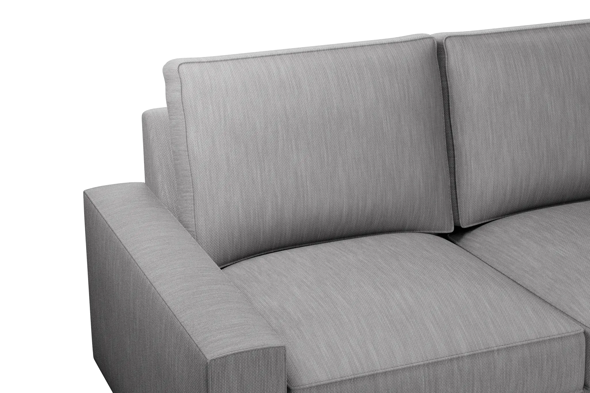 Edgewater Revenue Gray Small Two-arm Sectional Edgewater Revenue Gray Small Two-arm Sectional