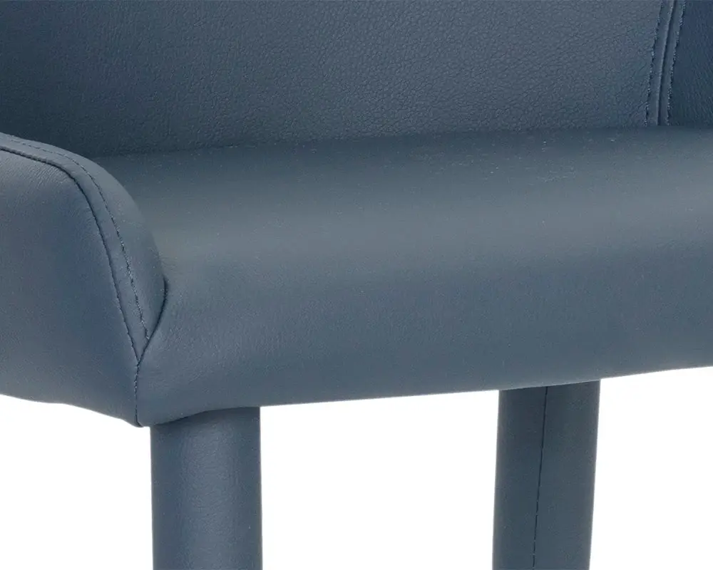 Cyrus Dark Blue Upholstered Side Chair Cyrus Dark Blue Upholstered Side Chair