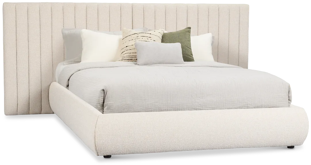 Nomad Light Beige Uph Spread Bed
