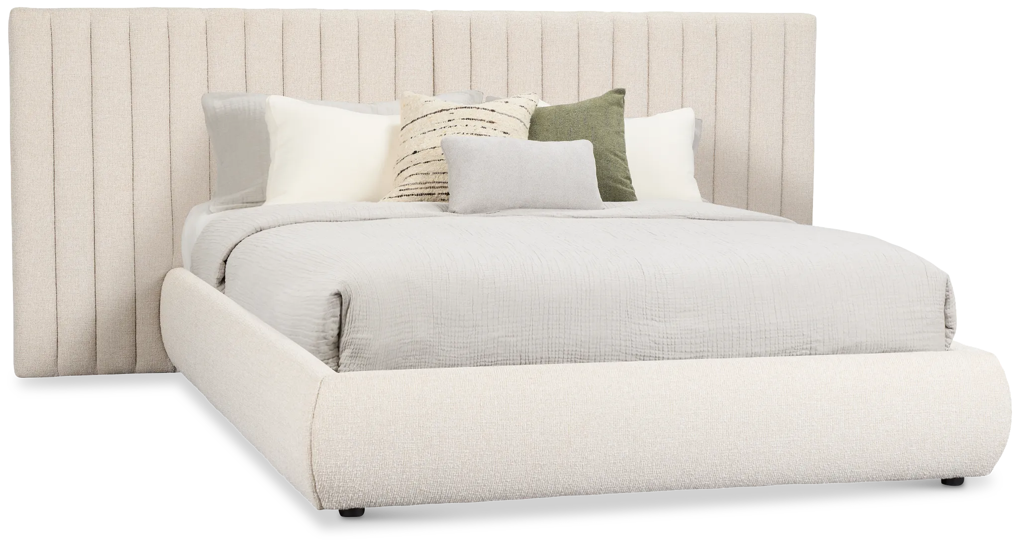 Nomad Light Beige Uph Spread Bed