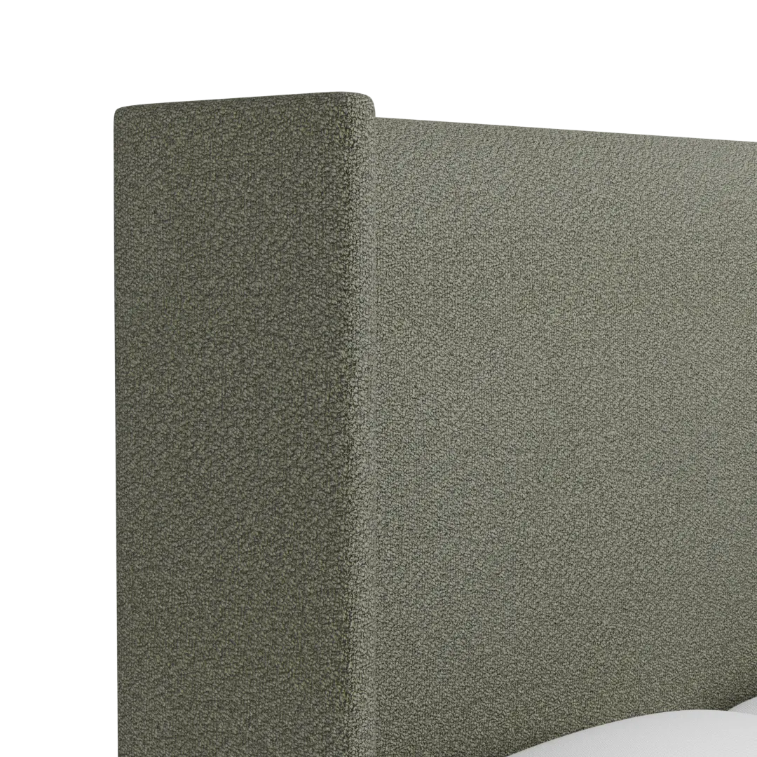 Captiva Sutton Green 60" Upholstered Shelter Bed