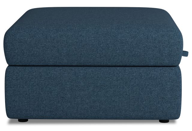 Citymod Blue Fabric Storage Ottoman