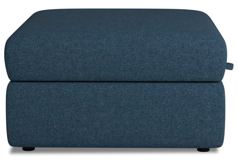 Citymod Blue Fabric Storage Ottoman Citymod Blue Fabric Storage Ottoman