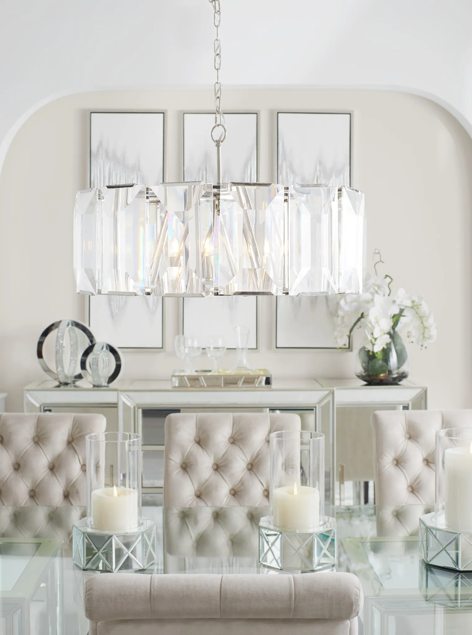 Tory Silver Chandelier
