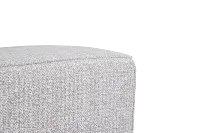 Zeta Pewter Accent Pouf