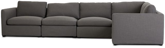 Willow Gray Fabric Medium Two-arm Sectional