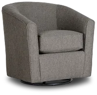 Asheville Brown Fabric Swivel Rocker Glider