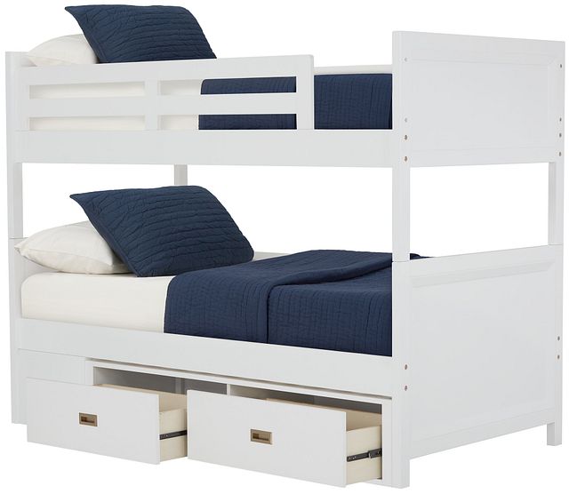 Ryder White Storage Bunk Bed