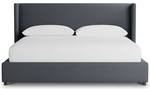 Captiva Joya Gray 48" Upholstered Shelter Bed