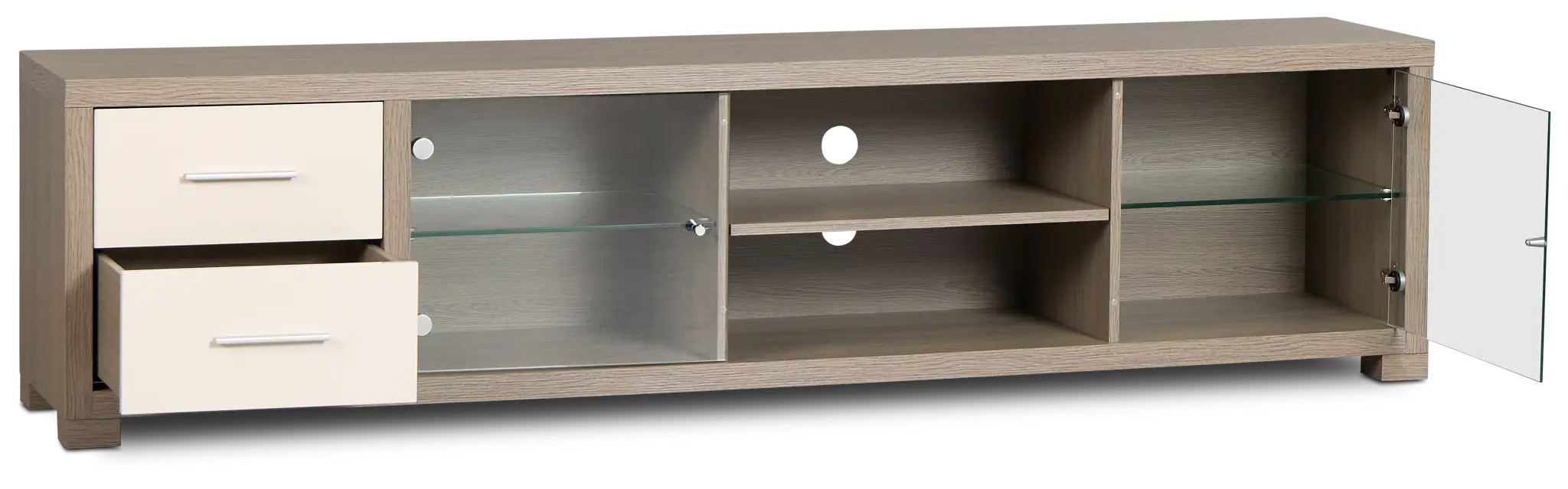 Evanston Gray 85" Tv Stand Evanston Gray 85" Tv Stand