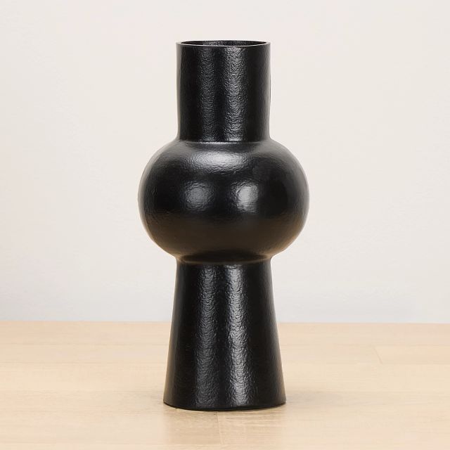 Cansu Black Medium Vase