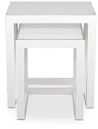 Nova White Set Of 2 Nesting End Table