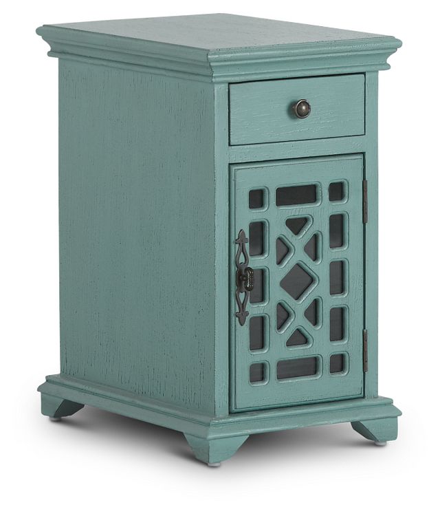 Alexis Teal Small Cabinet