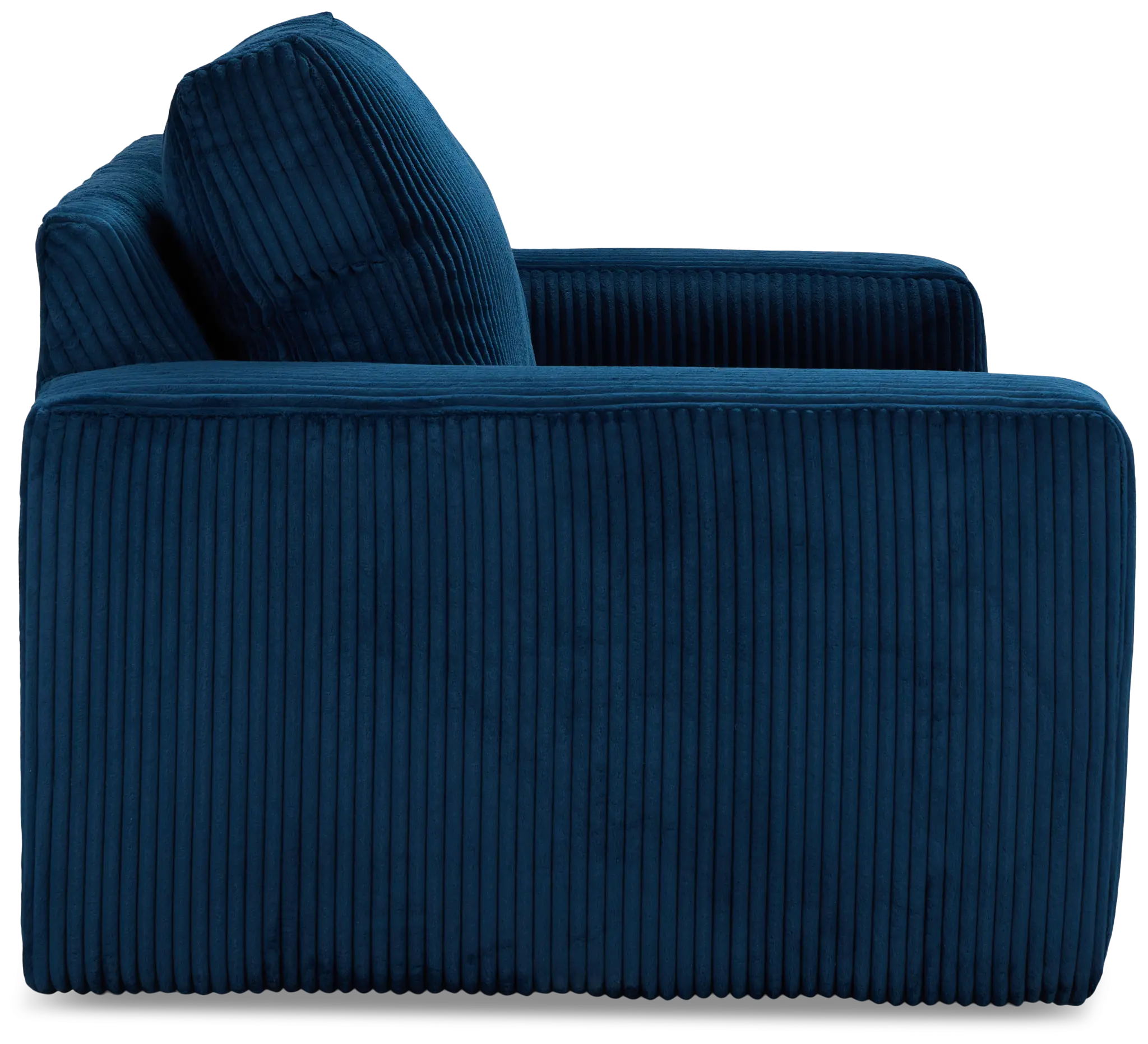 Charlie Dark Blue Fabric Loveseat Charlie Dark Blue Fabric Loveseat