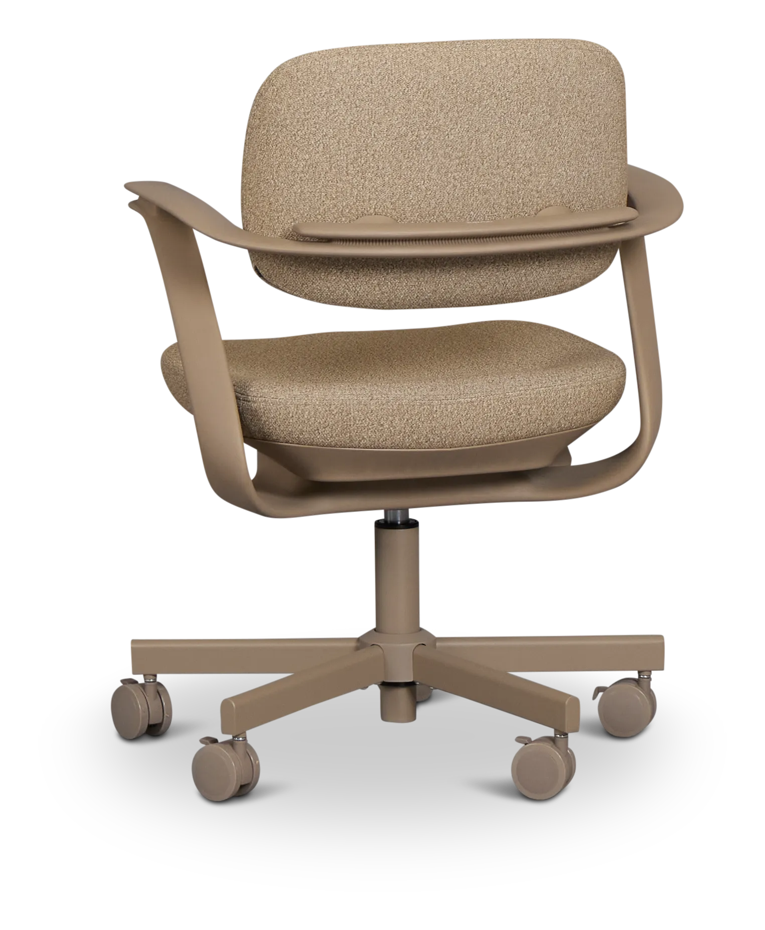 Belle Light Beige Upholstered Desk Chair