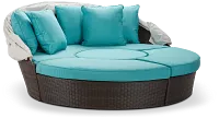 Fina Dark Teal Canopy Daybed