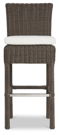 Canyon Gray White Woven 30" Barstool