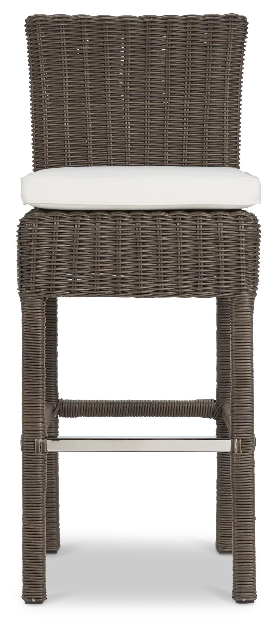 Canyon Gray White Woven 30" Barstool