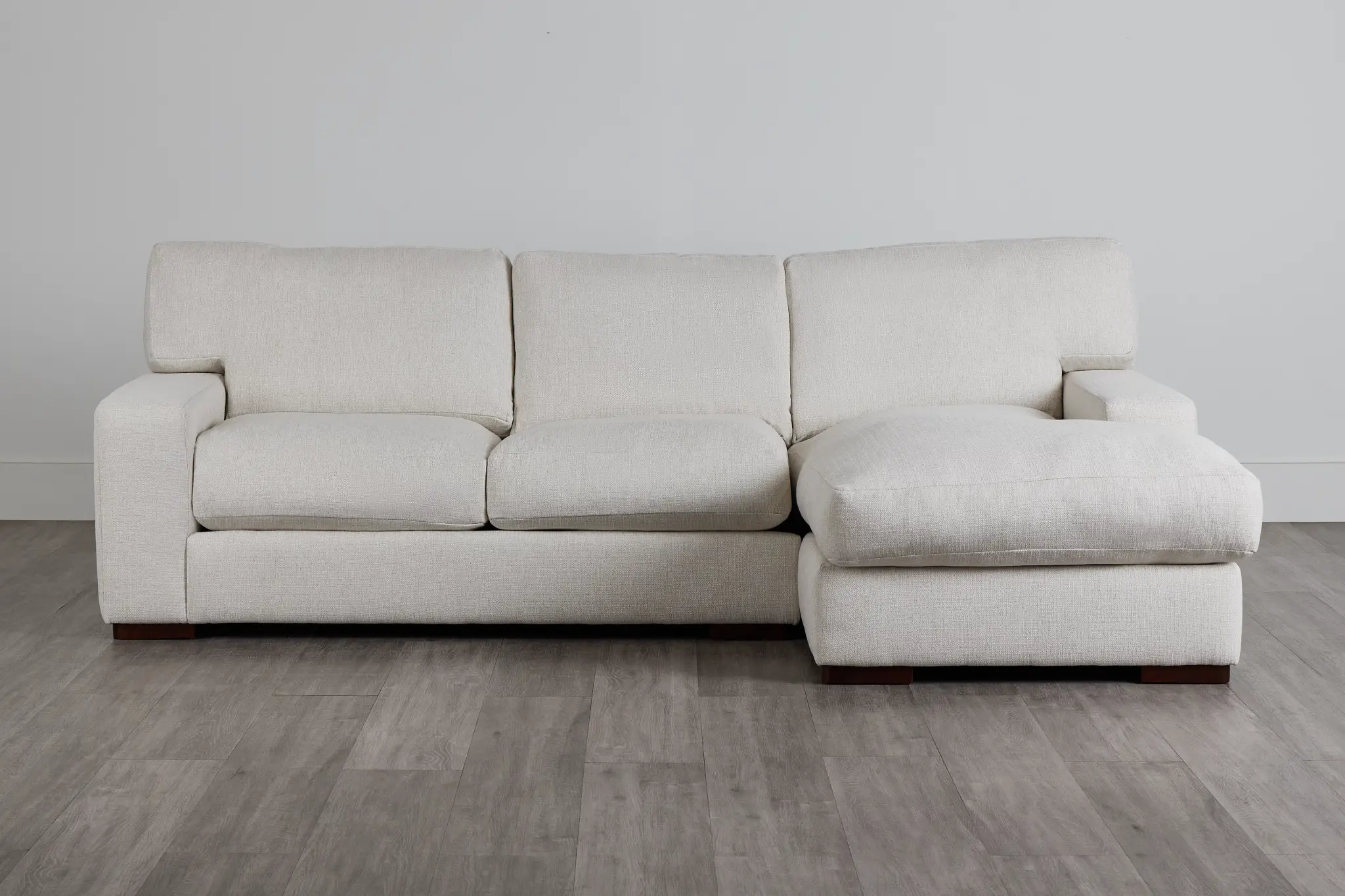 Veronica White Down Right Chaise Sectional Veronica White Down Right Chaise Sectional