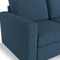Citymod Blue Fabric 3-piece Modular Sofa