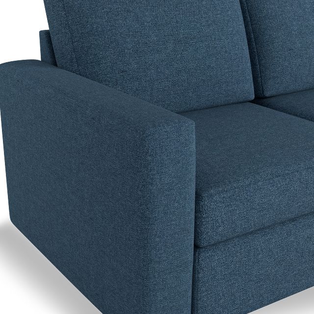 Citymod Blue Fabric 3-piece Modular Sofa