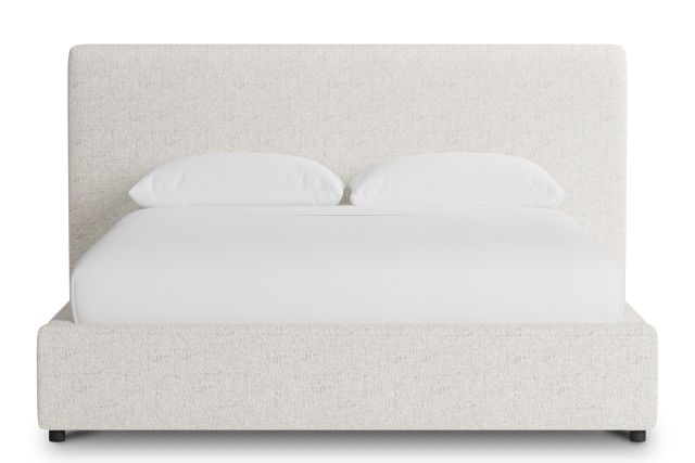 Grayton Natural Beauty Beige 44" Upholstered Platform Bed