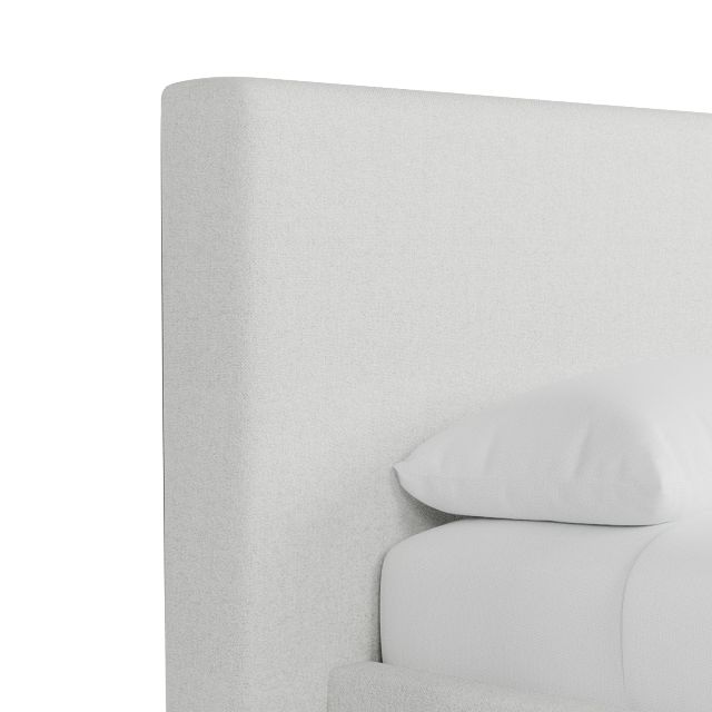 Grayton Elite Ivory 44" Upholstered Platform Bed