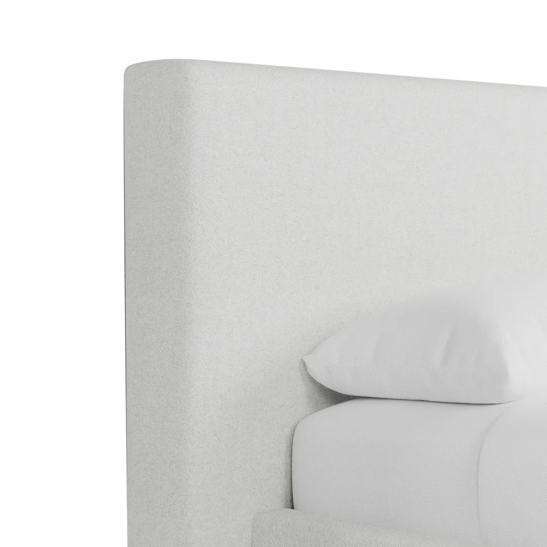 Grayton Elite Ivory 44" Upholstered Platform Bed