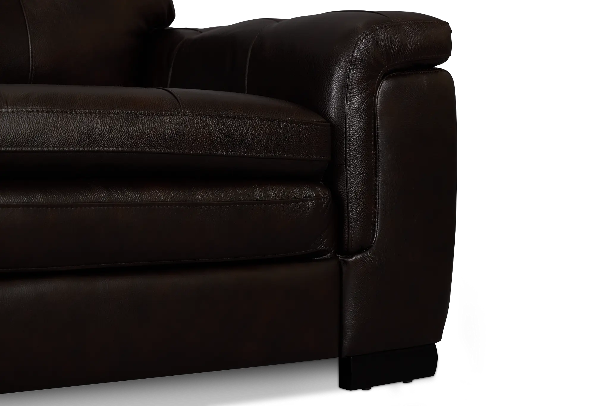 Braden Dark Brown Leather Sofa Braden Dark Brown Leather Sofa