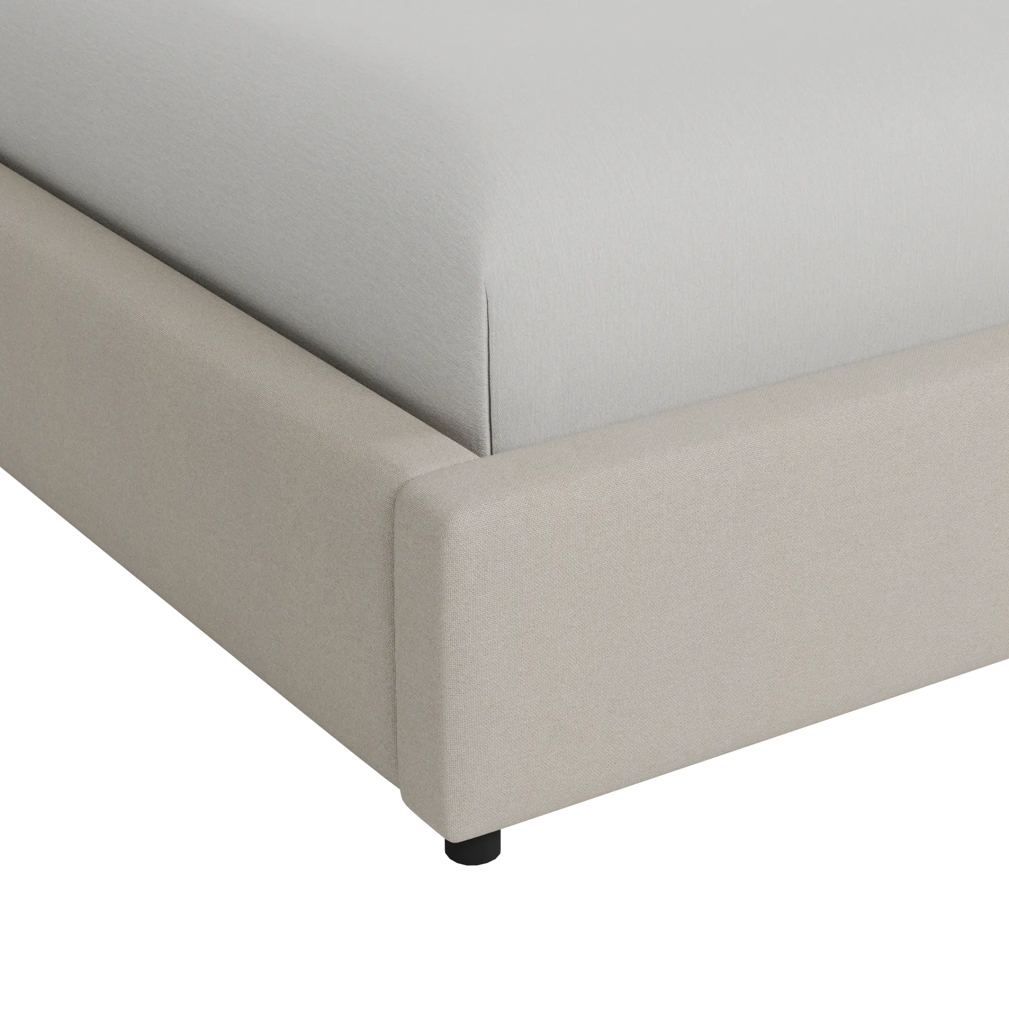 Grayton Suave Beige 54" Upholstered Platform Bed Grayton Suave Beige 54" Upholstered Platform Bed