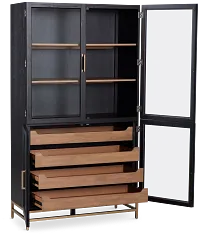 Provo Dark Tone Curio Cabinet