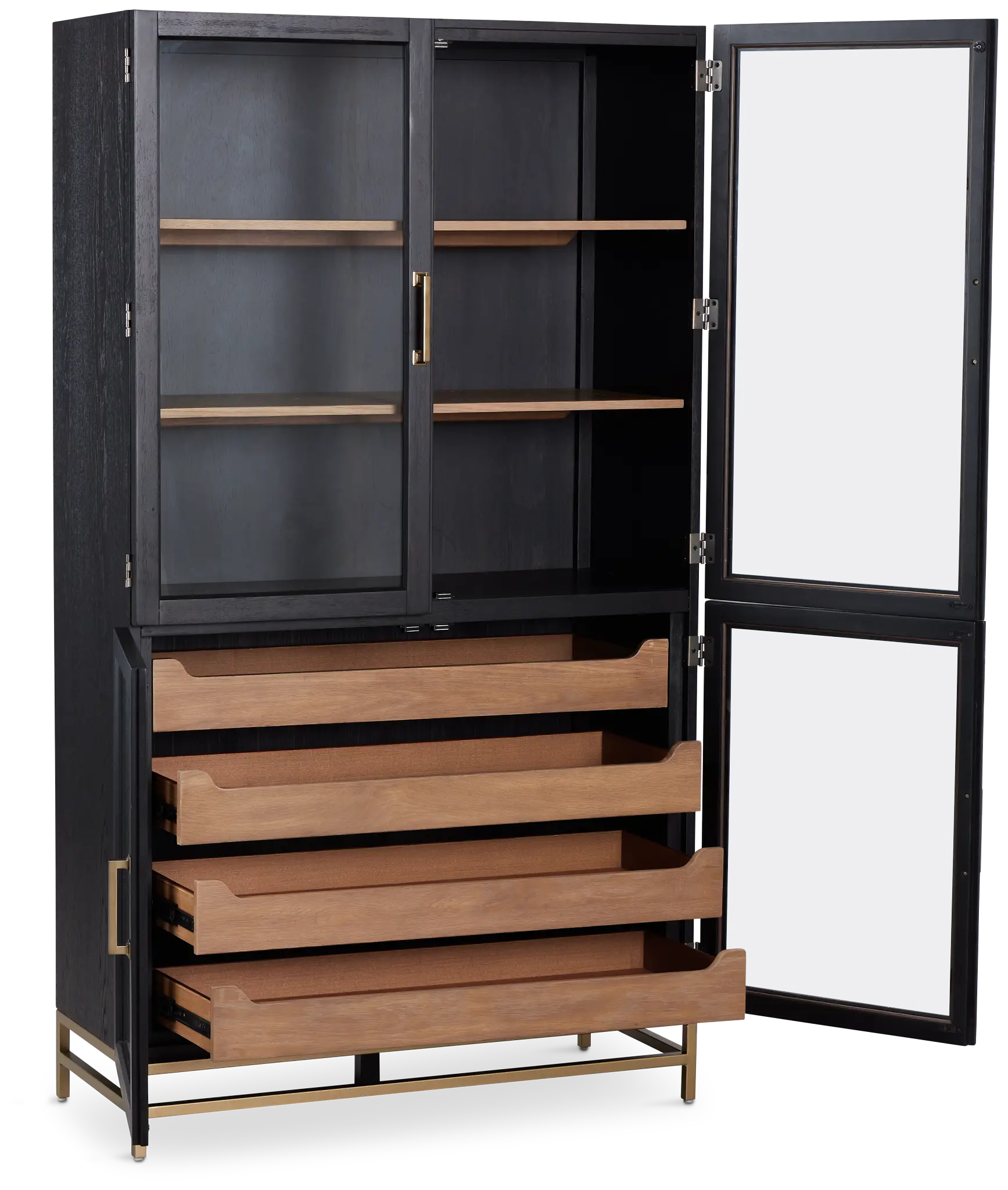 Provo Dark Tone Curio Cabinet Provo Dark Tone Curio Cabinet