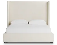 Captiva Gellar White 60" Upholstered Shelter Bed