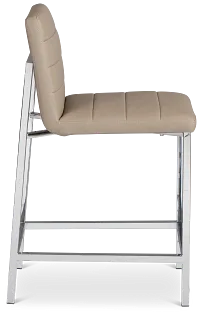 Amalfi Taupe 24" Upholstered Barstool