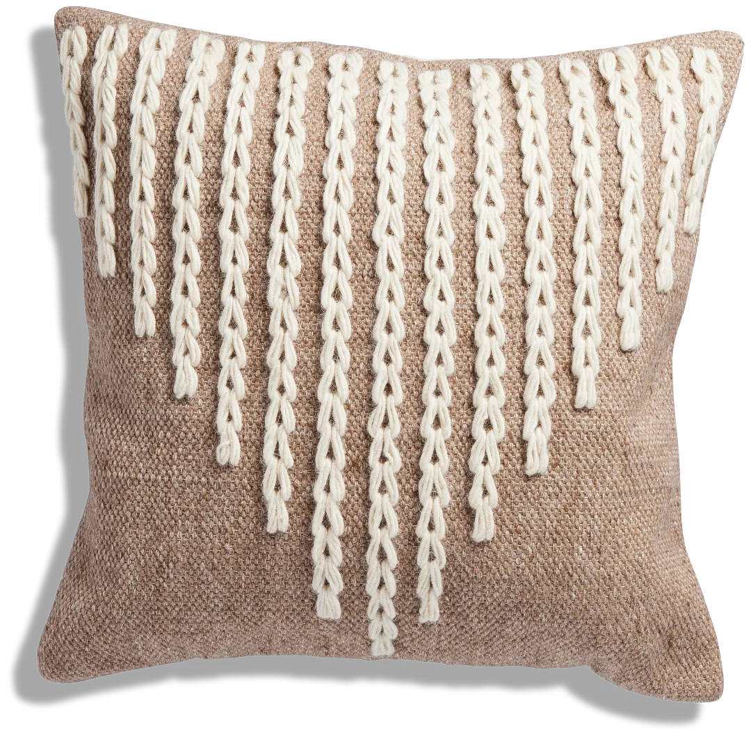 Jade Ivory 22" Accent Pillow