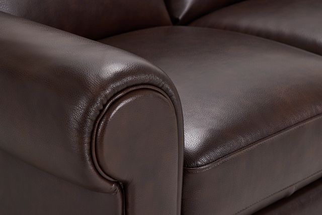 Lincoln Medium Brown Lthr/vinyl Sofa (6)