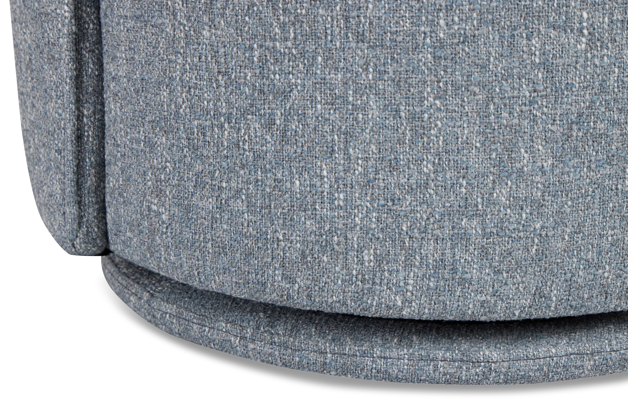 Claude Dark Blue Round Upholstered Side Chair