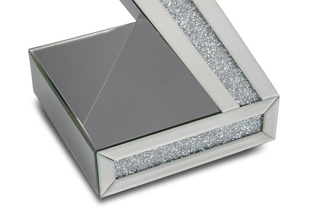 Harriet Silver Mirrored Accent Table