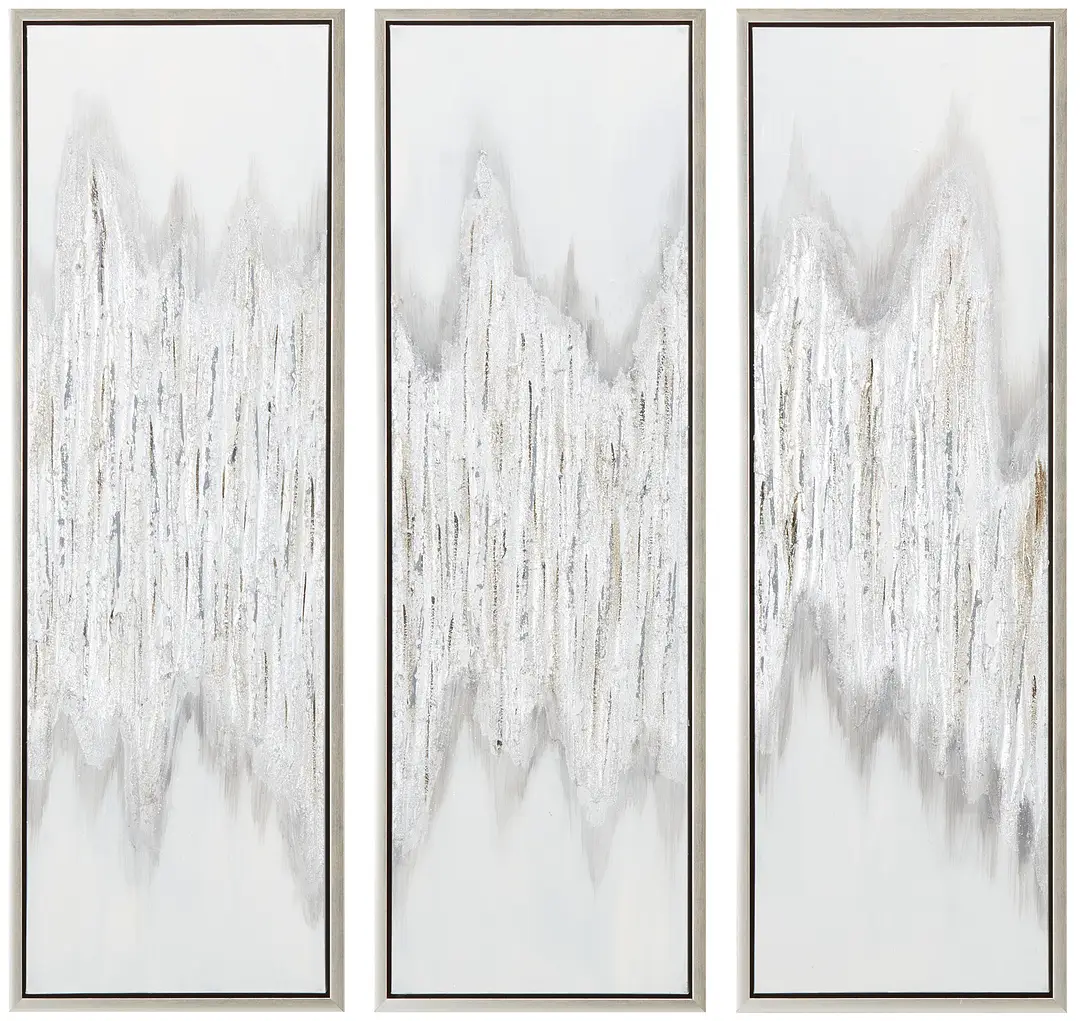Drizzle Gray Set Of 3 Framed Canvas Wall Art Drizzle Gray Set Of 3 Framed Canvas Wall Art