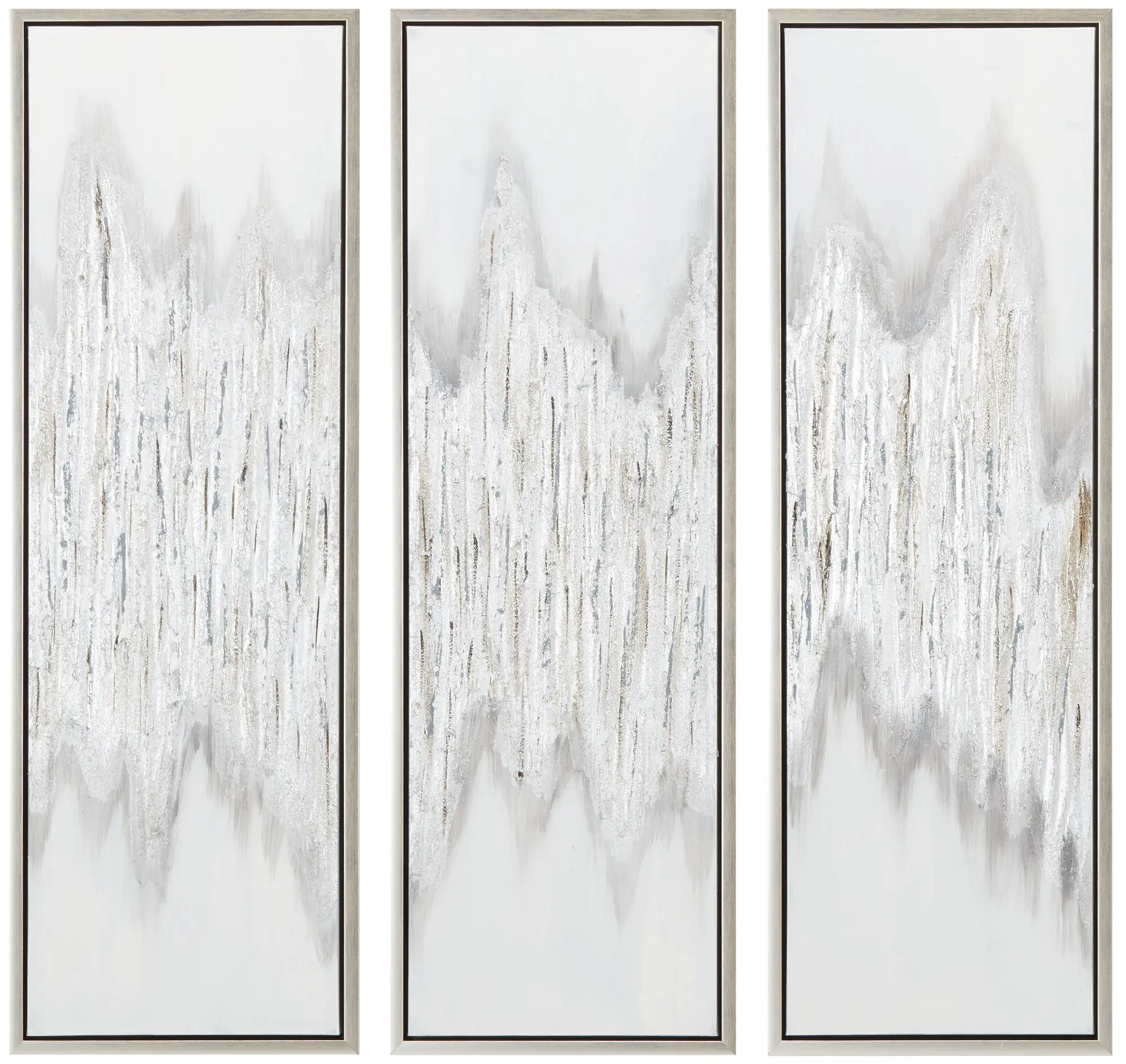 Drizzle Gray Set Of 3 Framed Canvas Wall Art Drizzle Gray Set Of 3 Framed Canvas Wall Art