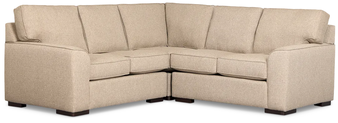 Sinclair Brown Fabric Small Two-arm Sectional