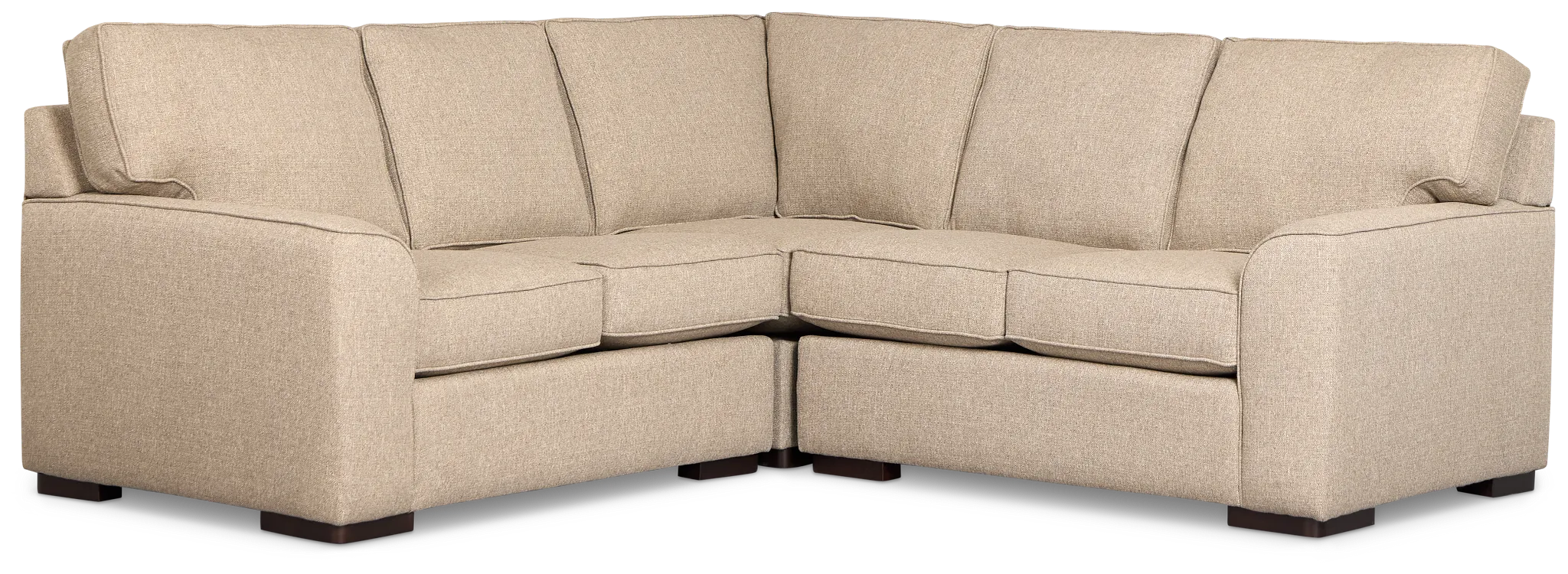 Sinclair Brown Fabric Small Two-arm Sectional