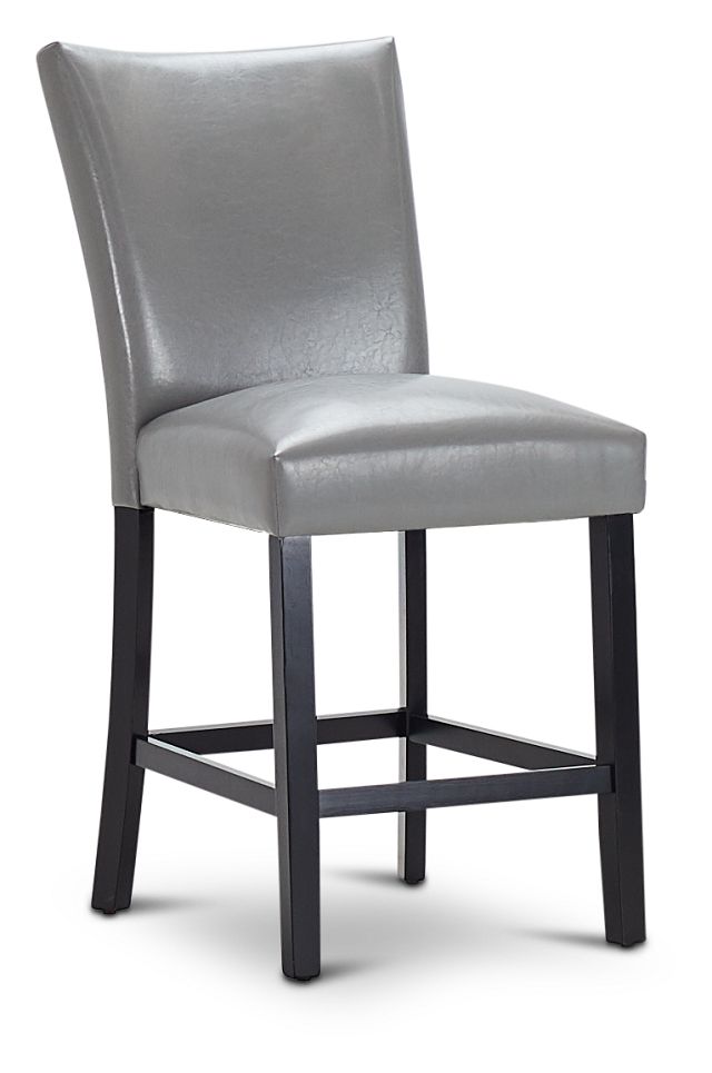 Auburn Gray 24" Upholstered Barstool