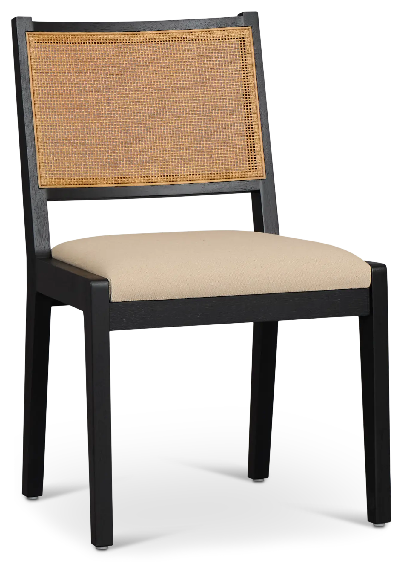Pacific Black Woven Upholstered Side Chair Pacific Black Woven Upholstered Side Chair