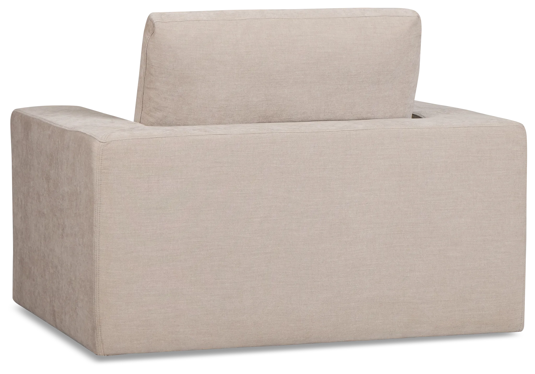 Breeze Taupe Fabric Swivel Chair